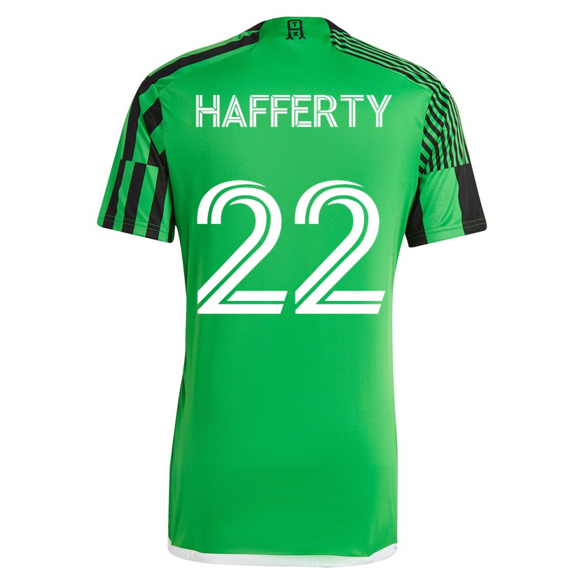 Heren Joe Hafferty #22 Groen Zwart Thuisshirt Thuistenue 2023/24 T-Shirt