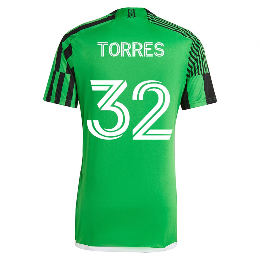 Heren Ervin Torres #32 Groen Zwart Thuisshirt Thuistenue 2023/24 T-Shirt