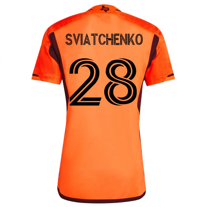Heren Erik Sviatchenko #28 Oranje Thuisshirt Thuistenue 2023/24 T-Shirt