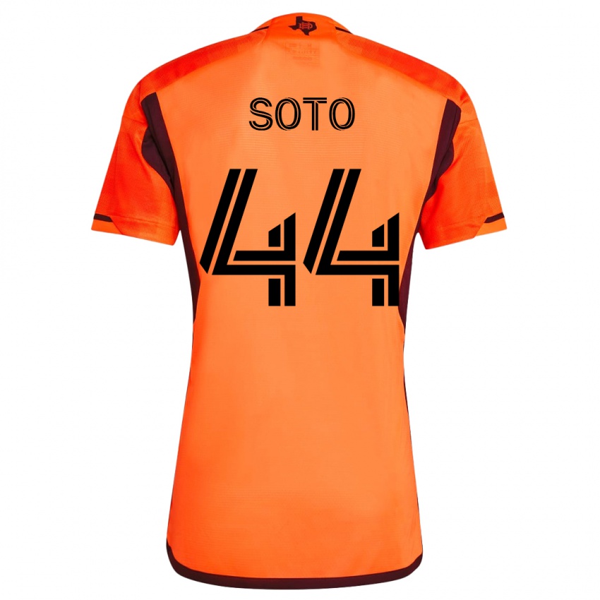 Heren Ezekiel Soto #44 Oranje Thuisshirt Thuistenue 2023/24 T-Shirt