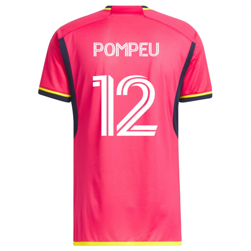 Heren Célio Pompeu #12 Roze Thuisshirt Thuistenue 2023/24 T-Shirt