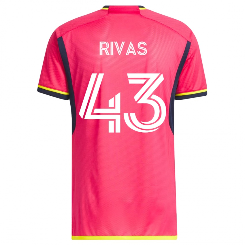 Heren Sergio Rivas #43 Roze Thuisshirt Thuistenue 2023/24 T-Shirt