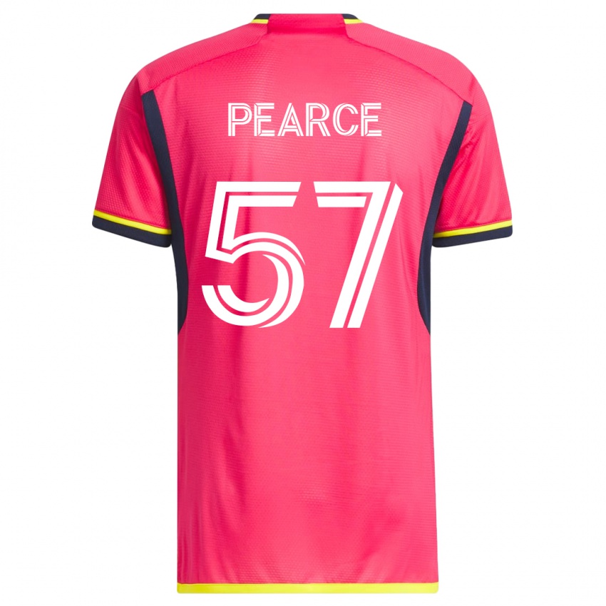 Heren Tyson Pearce #57 Roze Thuisshirt Thuistenue 2023/24 T-Shirt