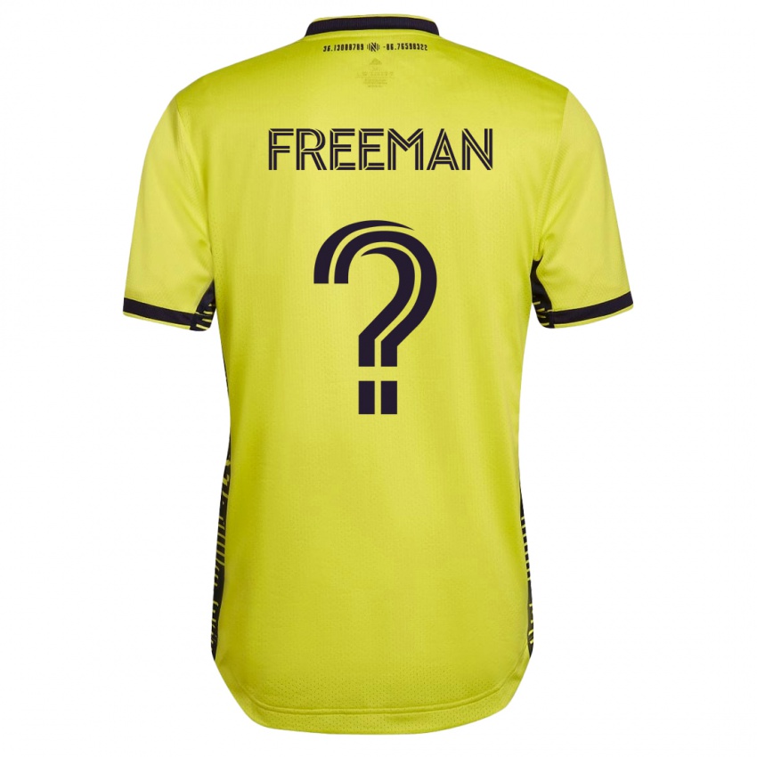 Heren Tyler Freeman #0 Geel Thuisshirt Thuistenue 2023/24 T-Shirt