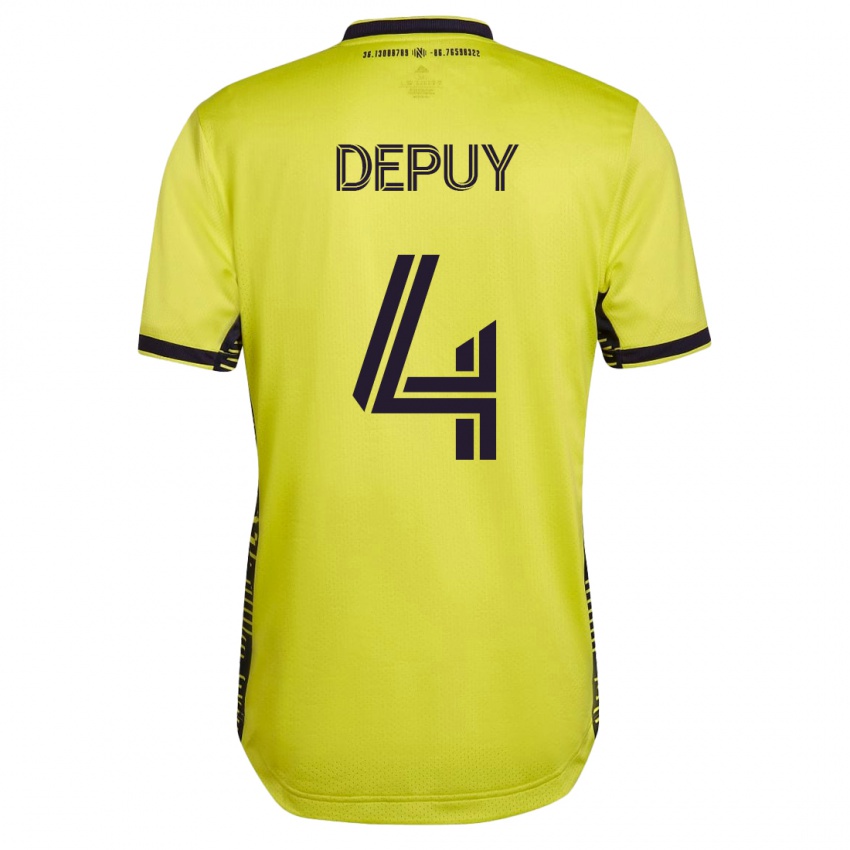 Heren Nick Depuy #4 Geel Thuisshirt Thuistenue 2023/24 T-Shirt
