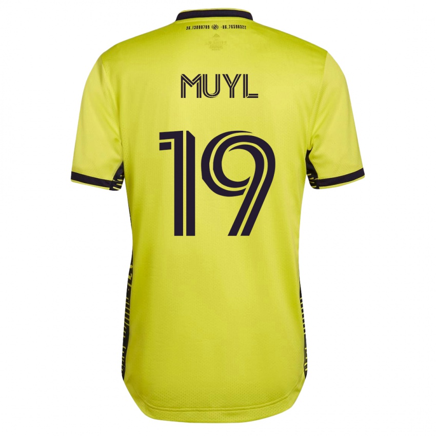 Heren Alex Muyl #19 Geel Thuisshirt Thuistenue 2023/24 T-Shirt