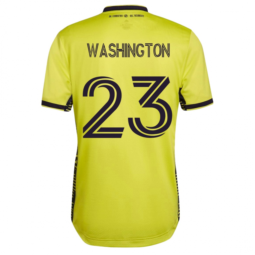 Heren Taylor Washington #23 Geel Thuisshirt Thuistenue 2023/24 T-Shirt
