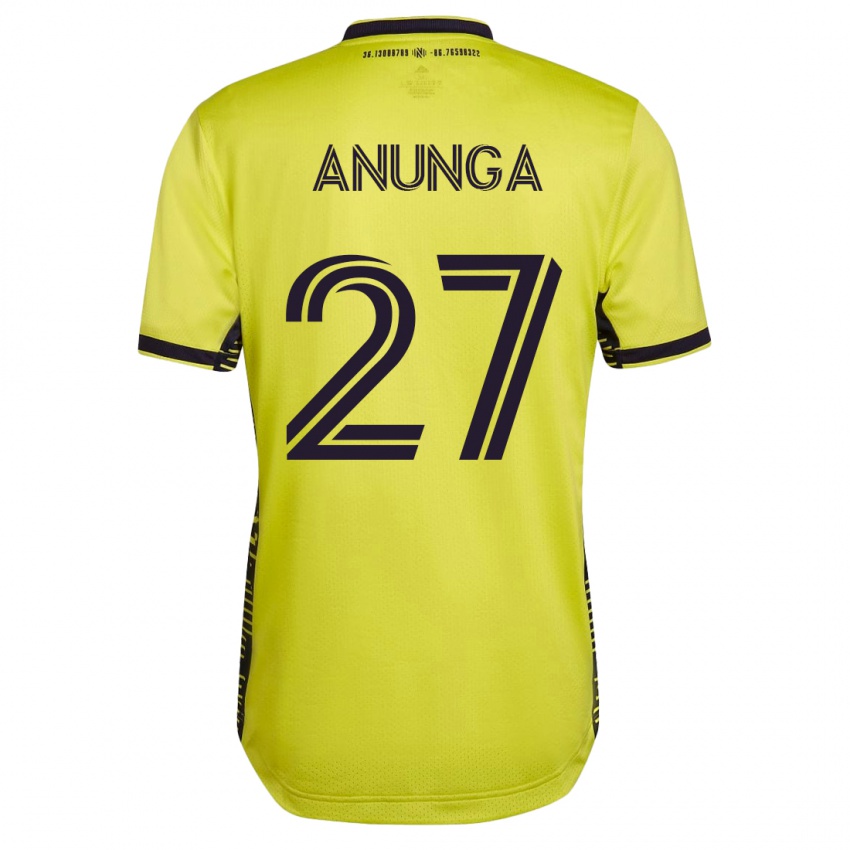 Heren Tah Anunga #27 Geel Thuisshirt Thuistenue 2023/24 T-Shirt