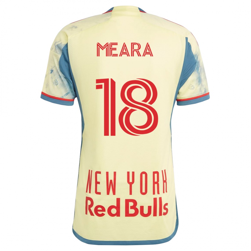 Heren Ryan Meara #18 Geel Thuisshirt Thuistenue 2023/24 T-Shirt