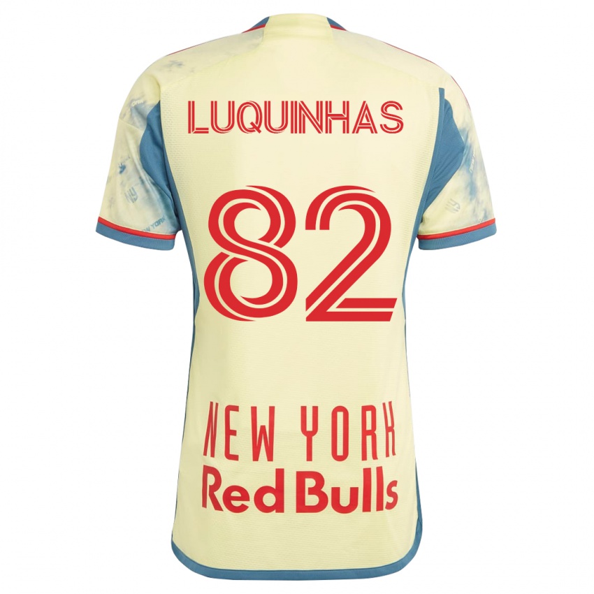 Heren Luquinhas #82 Geel Thuisshirt Thuistenue 2023/24 T-Shirt