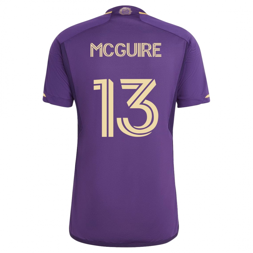 Heren Duncan Mcguire #13 Viooltje Thuisshirt Thuistenue 2023/24 T-Shirt