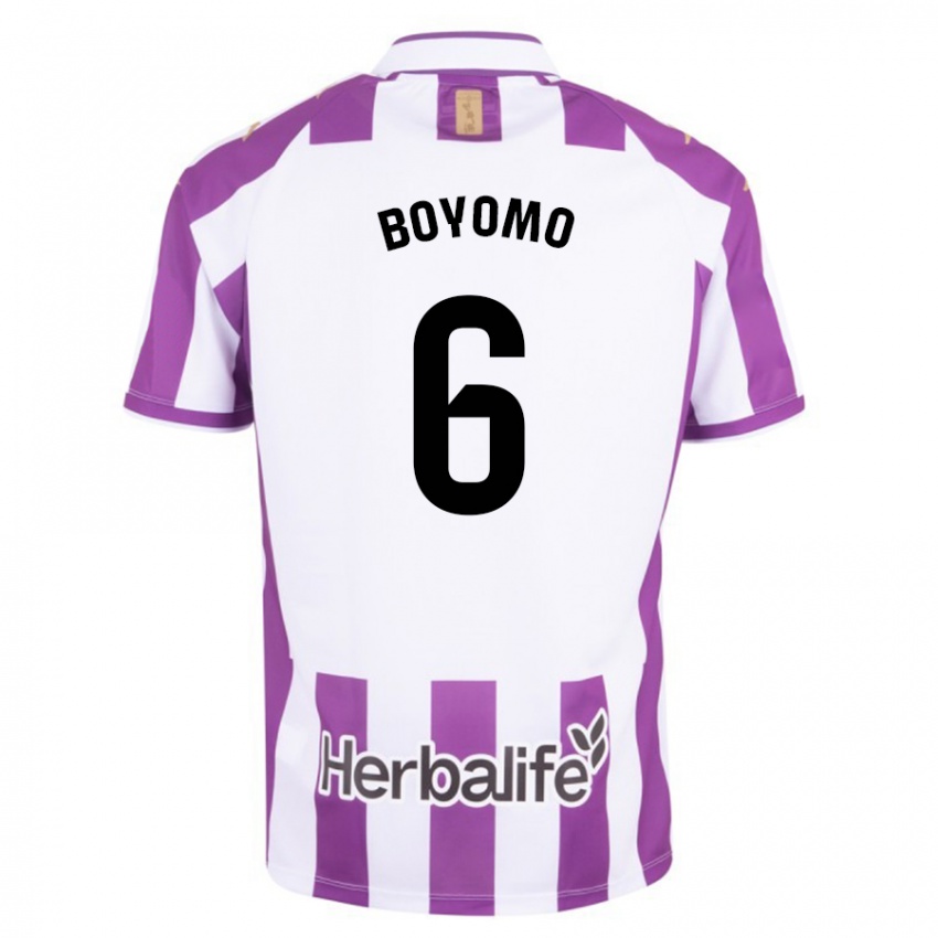 Heren Enzo Boyomo #6 Paars Thuisshirt Thuistenue 2023/24 T-Shirt