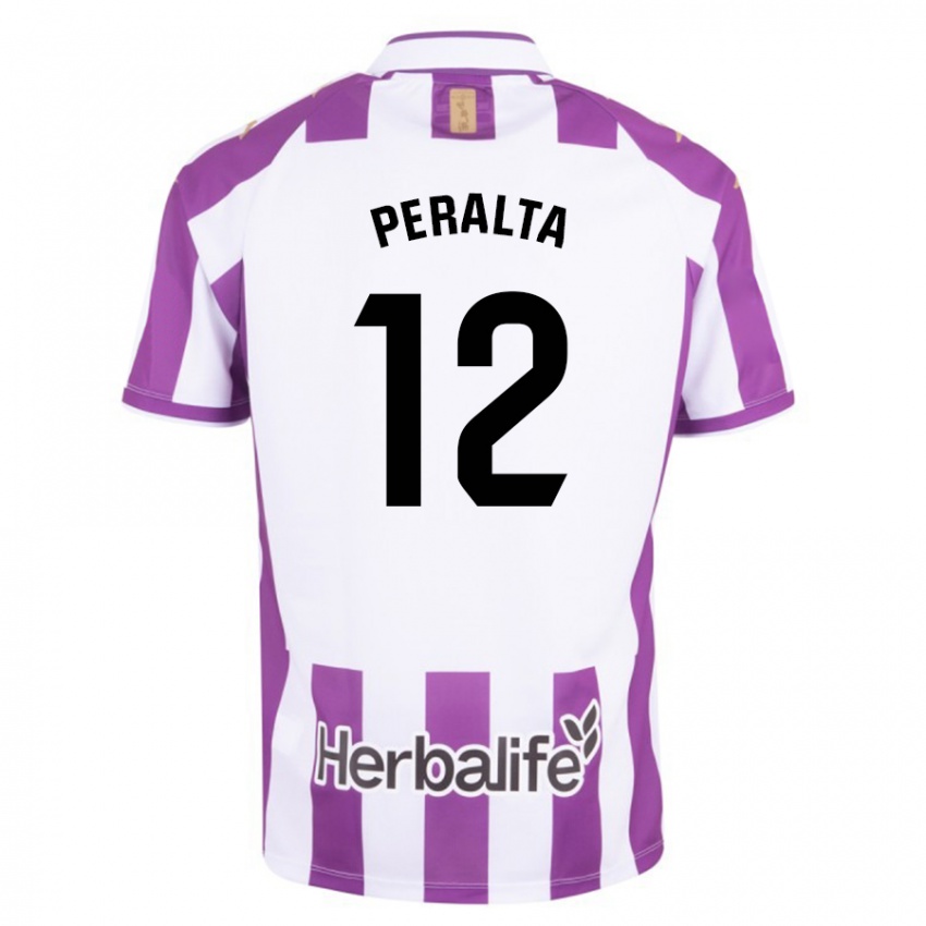Heren Fernando Peralta #12 Paars Thuisshirt Thuistenue 2023/24 T-Shirt