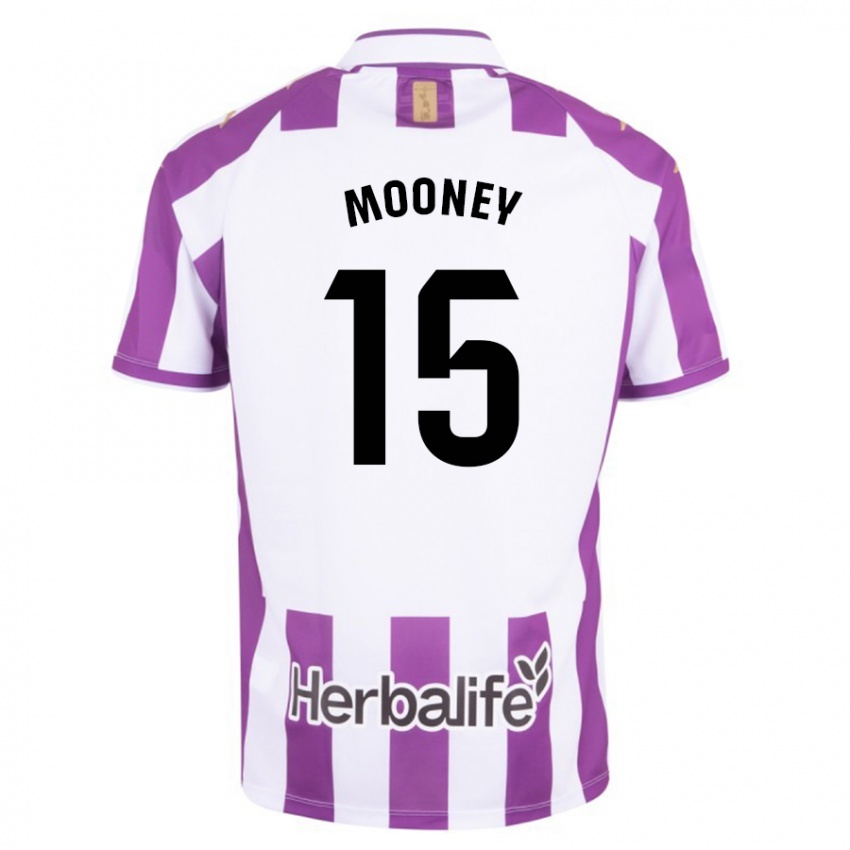 Heren Fionn Mooney #15 Paars Thuisshirt Thuistenue 2023/24 T-Shirt