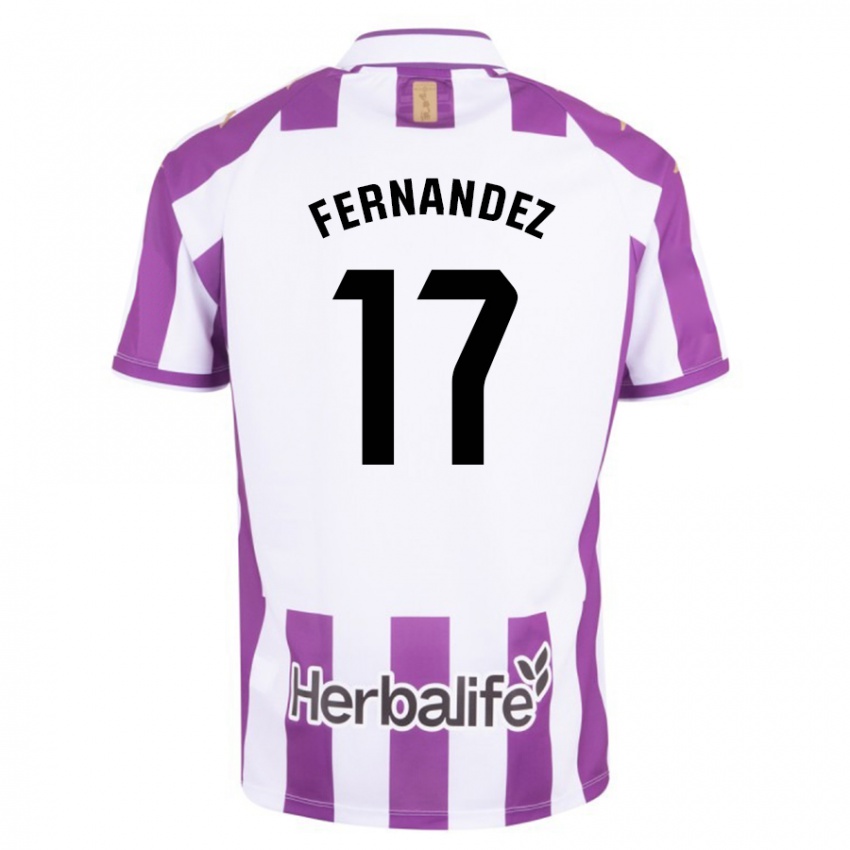 Heren Dani Fernández #17 Paars Thuisshirt Thuistenue 2023/24 T-Shirt