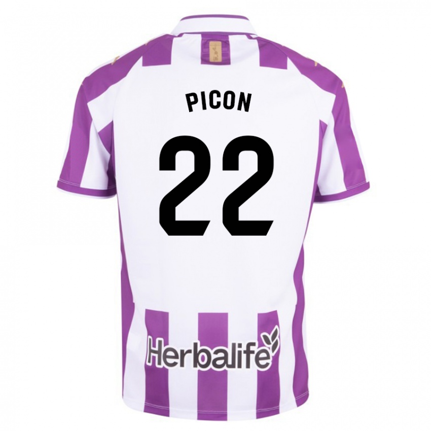 Heren Pablo Picón #22 Paars Thuisshirt Thuistenue 2023/24 T-Shirt