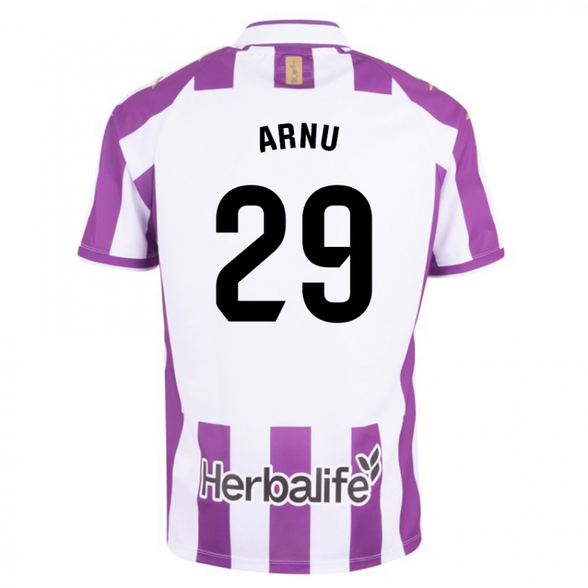 Heren Adrián Arnu #29 Paars Thuisshirt Thuistenue 2023/24 T-Shirt