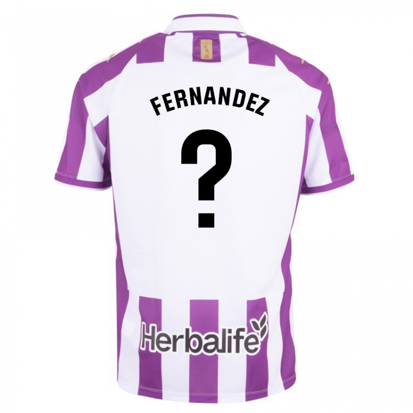 Heren Samu Fernández #0 Paars Thuisshirt Thuistenue 2023/24 T-Shirt