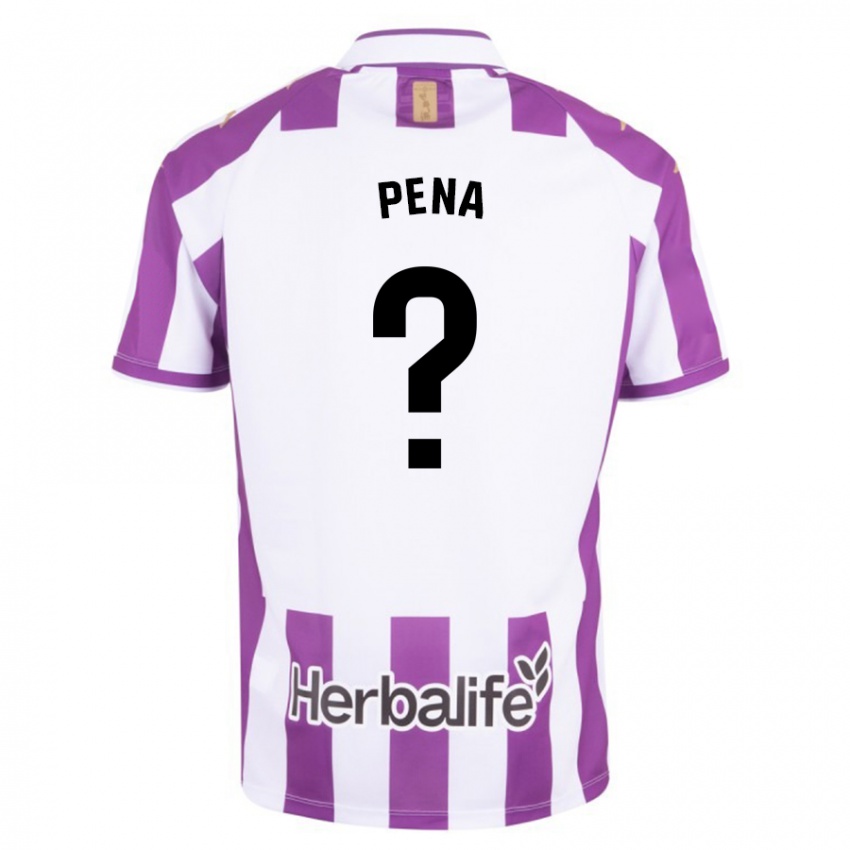 Heren Adrián Peña #0 Paars Thuisshirt Thuistenue 2023/24 T-Shirt
