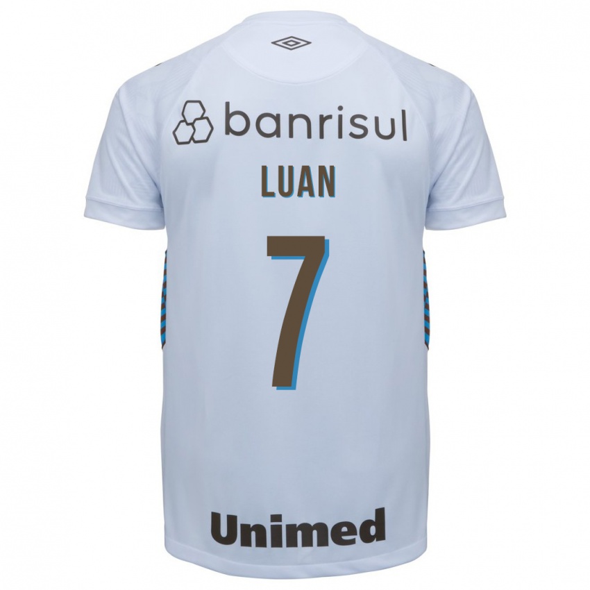 Heren Luan #7 Wit Uitshirt Uittenue 2023/24 T-Shirt