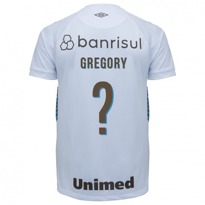 Heren Gregory #0 Wit Uitshirt Uittenue 2023/24 T-Shirt