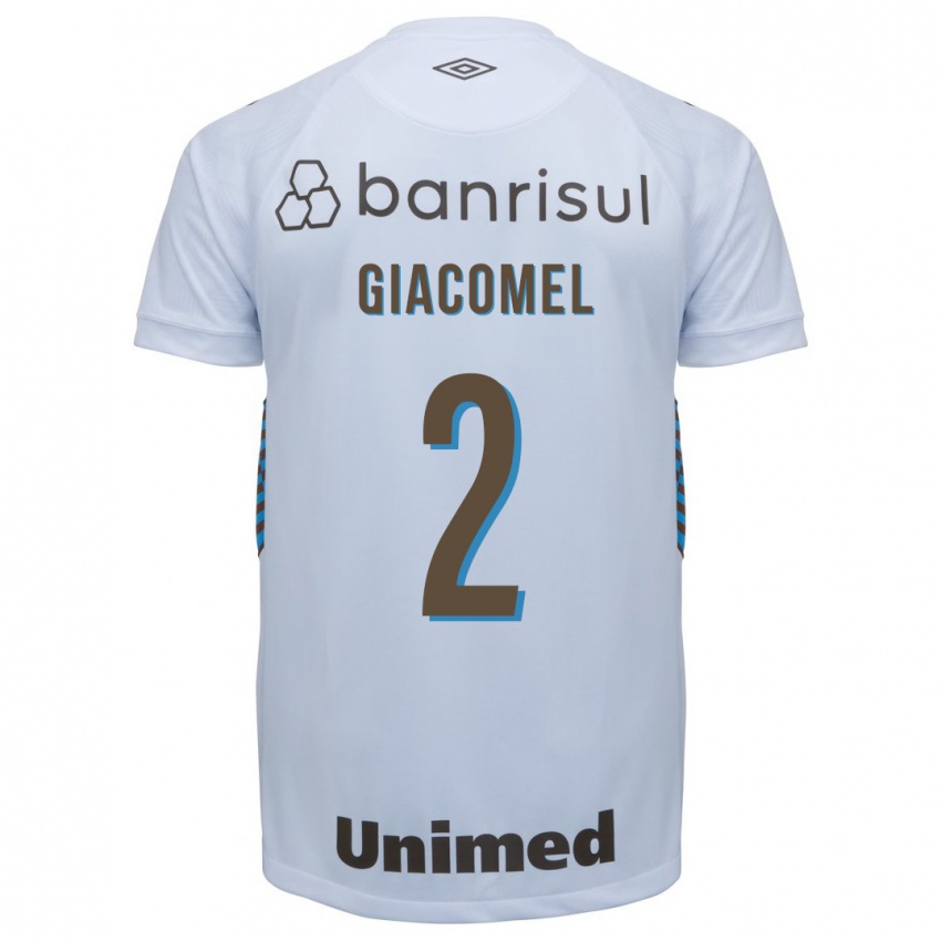 Heren Laís Giacomel #2 Wit Uitshirt Uittenue 2023/24 T-Shirt