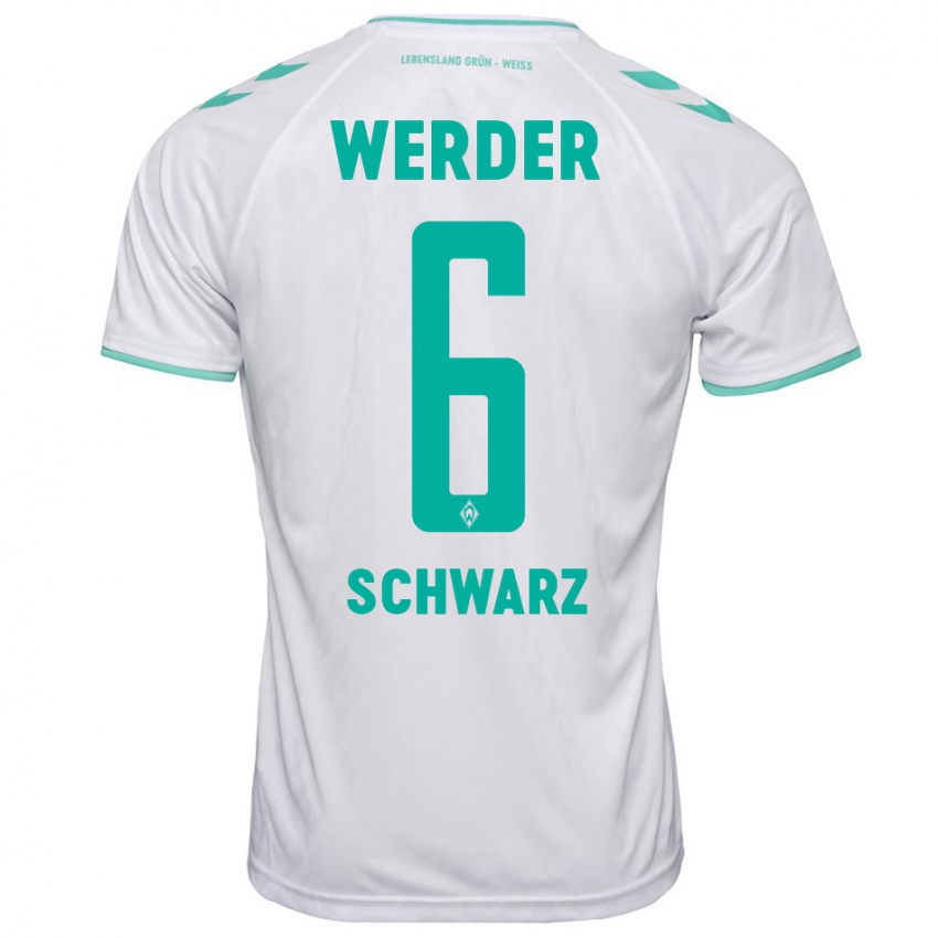 Heren Ricardo-Felipe Schwarz #6 Wit Uitshirt Uittenue 2023/24 T-Shirt