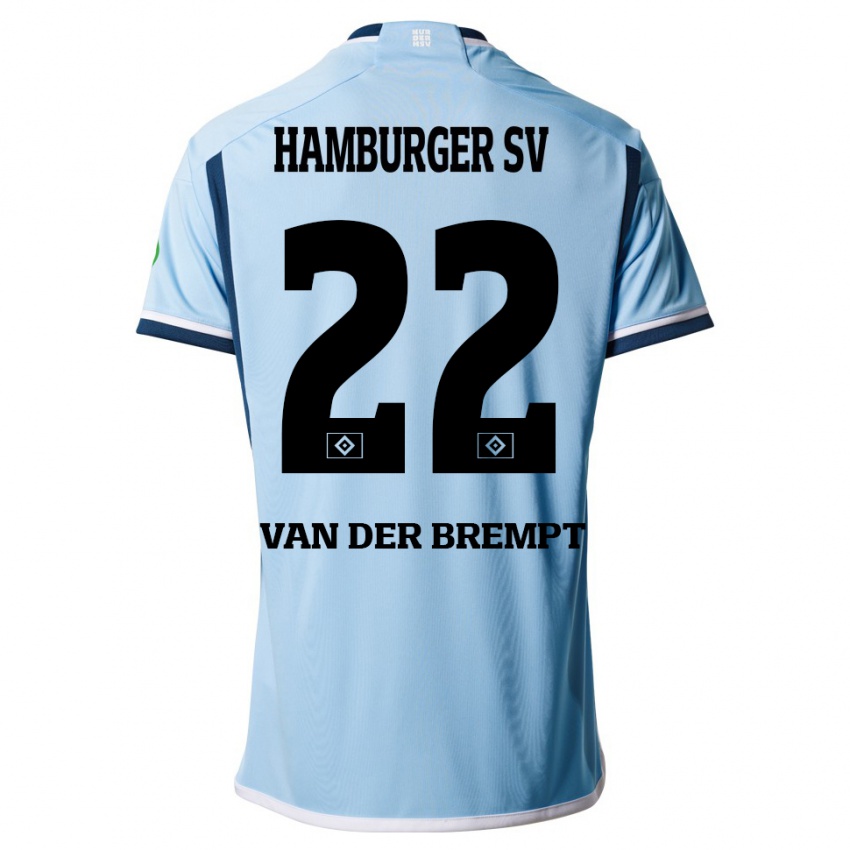 Heren Ignace Van Der Brempt #22 Blauw Uitshirt Uittenue 2023/24 T-Shirt