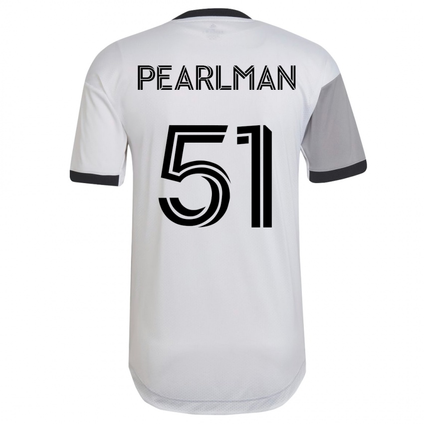 Heren Adam Pearlman #51 Wit Uitshirt Uittenue 2023/24 T-Shirt