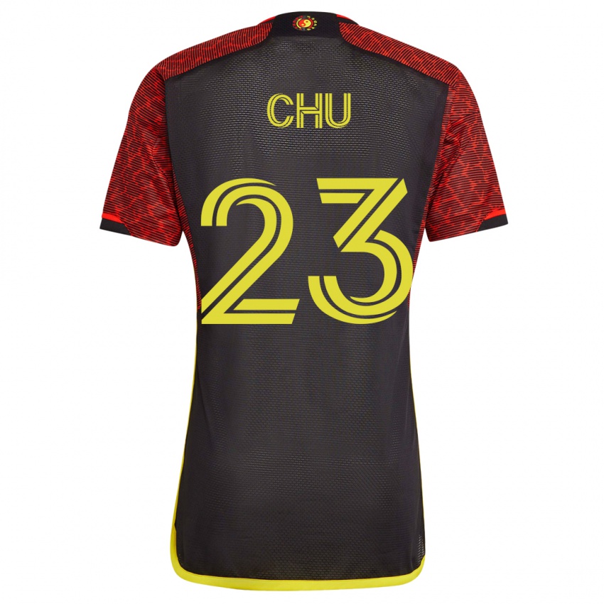 Heren Leo Chu #23 Oranje Uitshirt Uittenue 2023/24 T-Shirt
