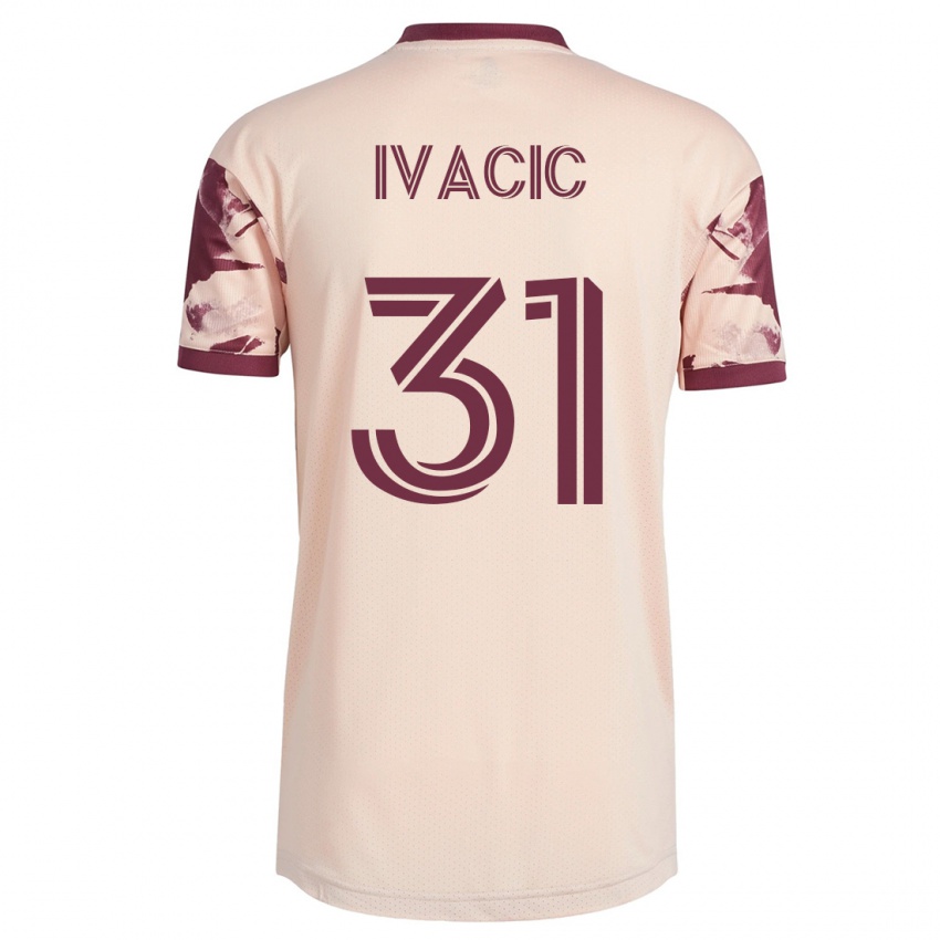 Heren Aljaz Ivacic #31 Gebroken Wit Uitshirt Uittenue 2023/24 T-Shirt
