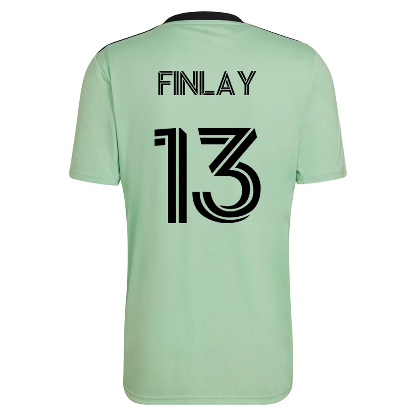 Heren Ethan Finlay #13 Licht Groen Uitshirt Uittenue 2023/24 T-Shirt