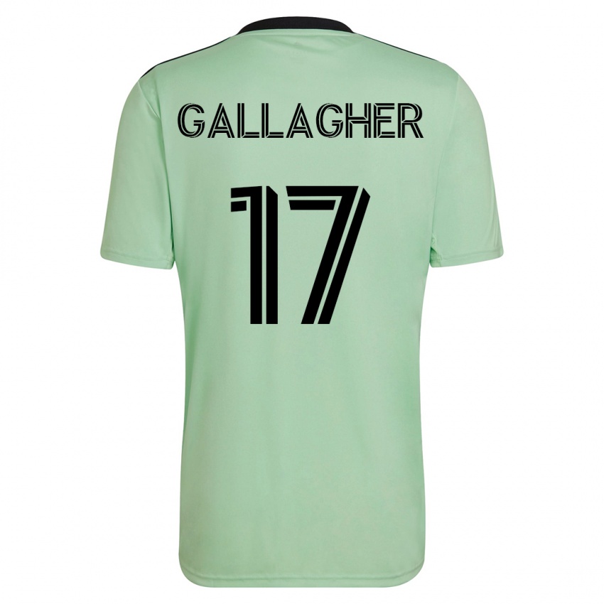 Heren Jon Gallagher #17 Licht Groen Uitshirt Uittenue 2023/24 T-Shirt