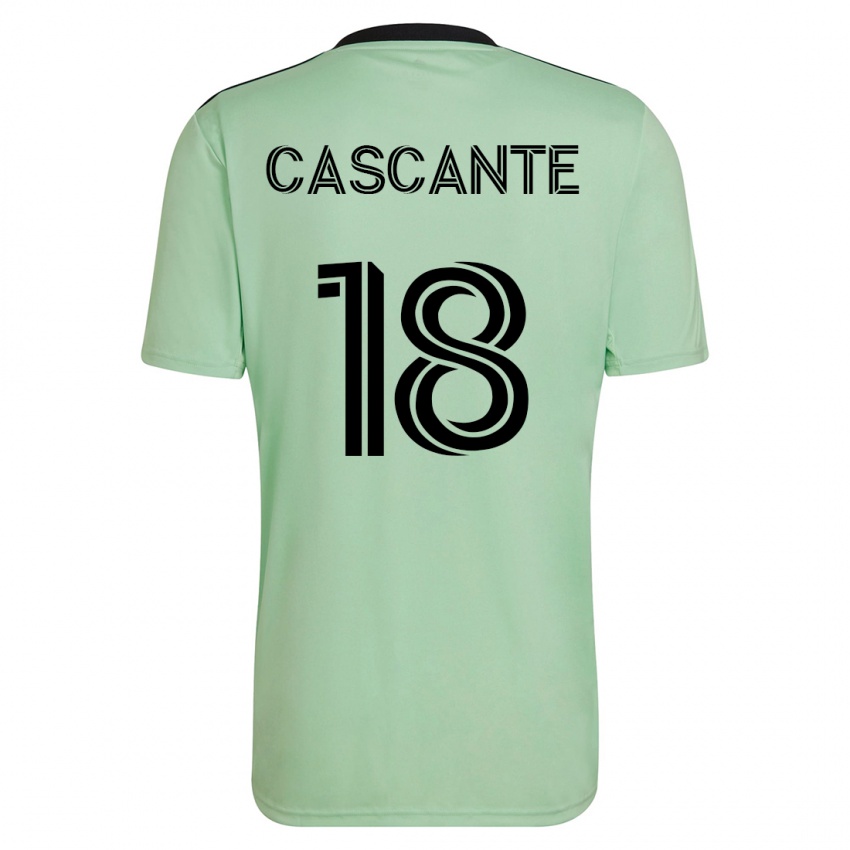 Heren Julio Cascante #18 Licht Groen Uitshirt Uittenue 2023/24 T-Shirt