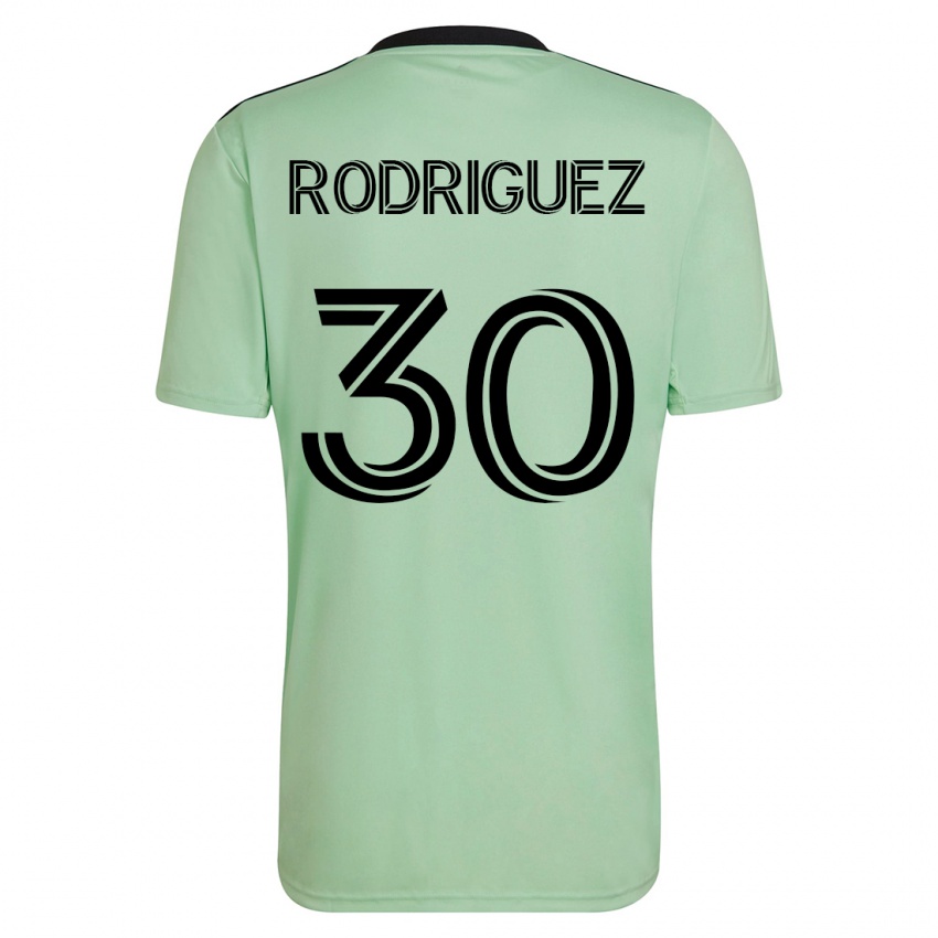 Heren Memo Rodríguez #30 Licht Groen Uitshirt Uittenue 2023/24 T-Shirt