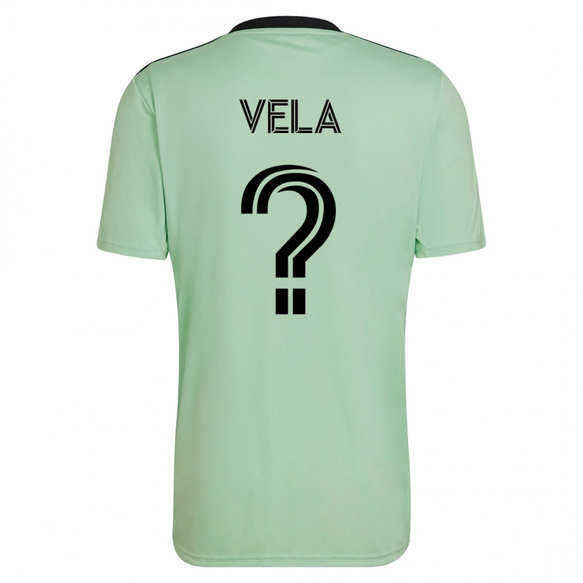 Heren Christo Vela #0 Licht Groen Uitshirt Uittenue 2023/24 T-Shirt