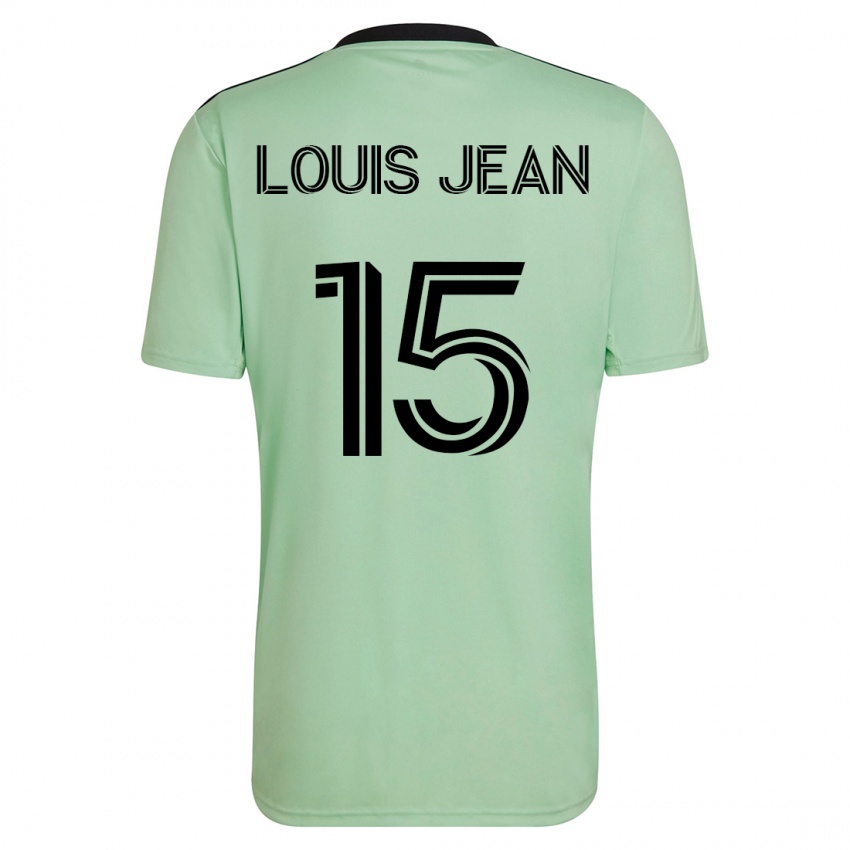 Heren Steeve Louis-Jean #15 Licht Groen Uitshirt Uittenue 2023/24 T-Shirt