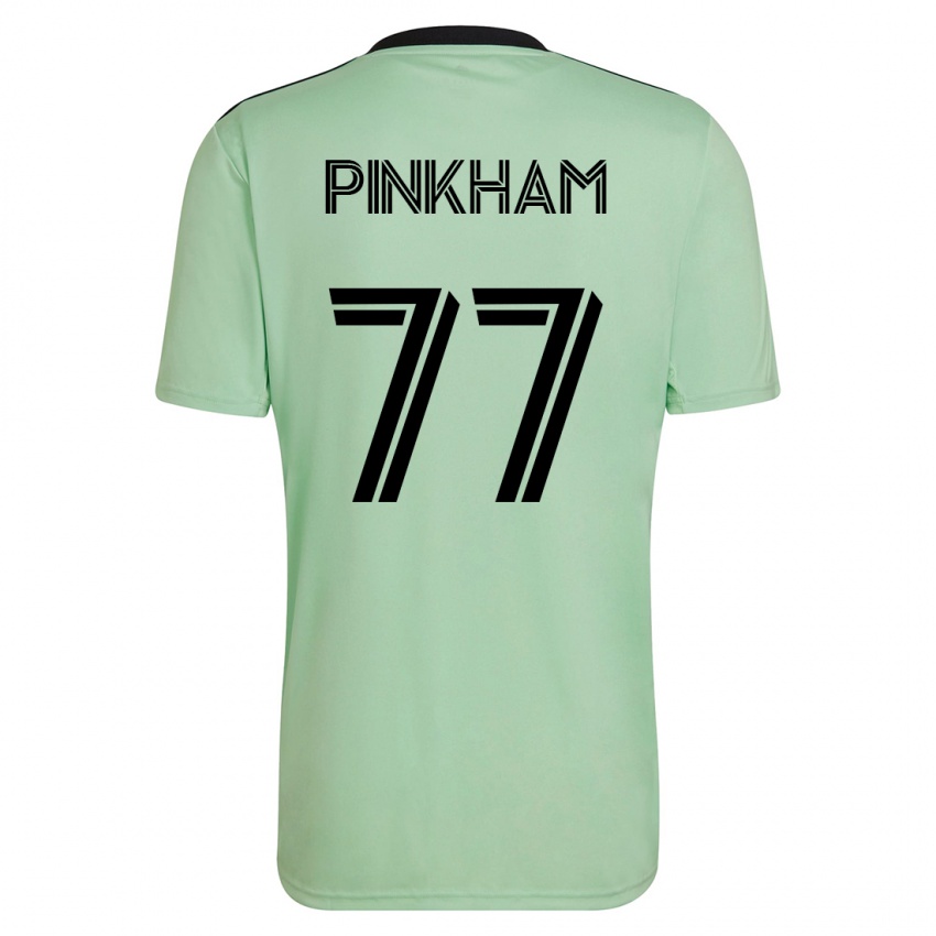 Heren Chris Pinkham #77 Licht Groen Uitshirt Uittenue 2023/24 T-Shirt