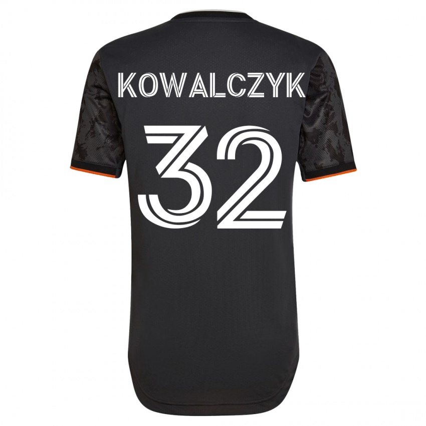 Heren Sebastian Kowalczyk #32 Zwart Uitshirt Uittenue 2023/24 T-Shirt