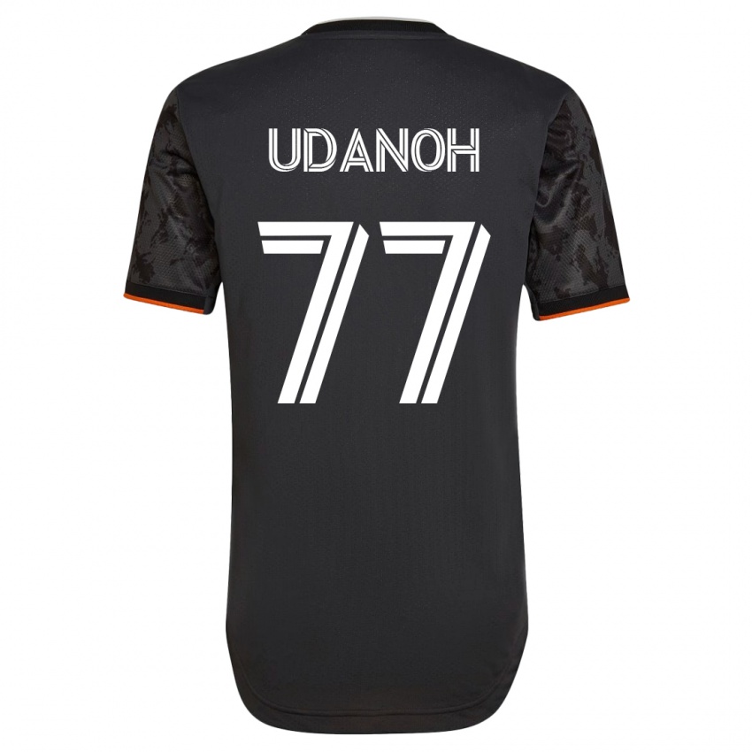 Heren Iffy Udanoh #77 Zwart Uitshirt Uittenue 2023/24 T-Shirt