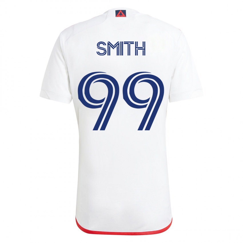 Heren Jordan Adebayo-Smith #99 Wit Rood Uitshirt Uittenue 2023/24 T-Shirt