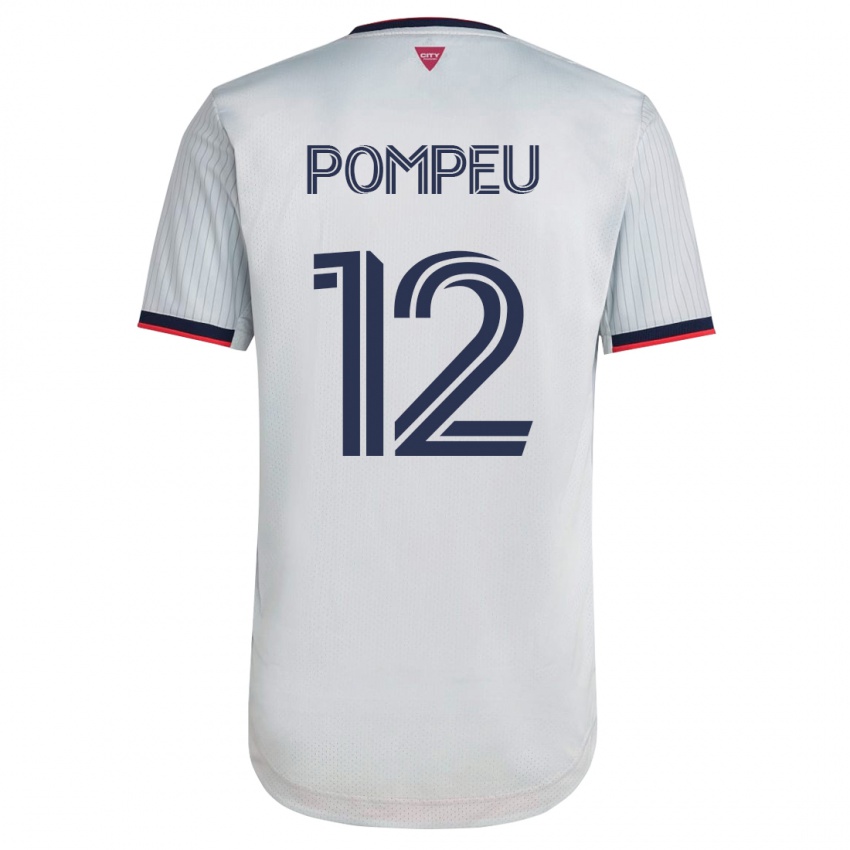 Heren Célio Pompeu #12 Wit Uitshirt Uittenue 2023/24 T-Shirt