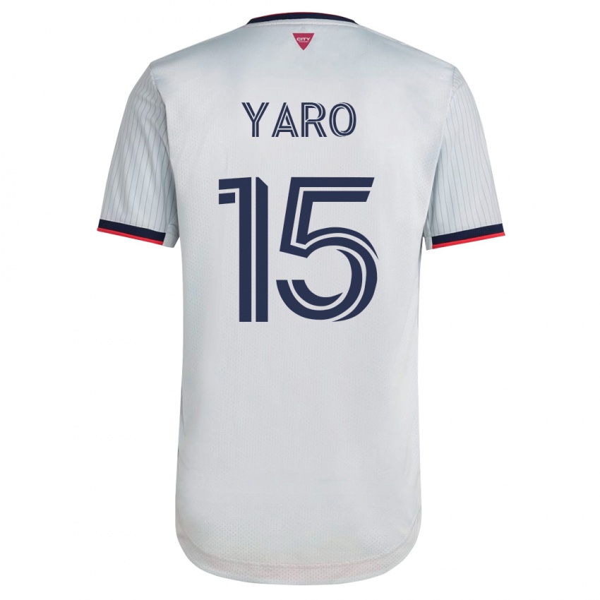 Heren Joshua Yaro #15 Wit Uitshirt Uittenue 2023/24 T-Shirt
