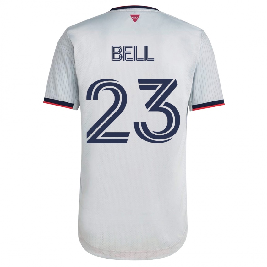 Heren Jon Bell #23 Wit Uitshirt Uittenue 2023/24 T-Shirt