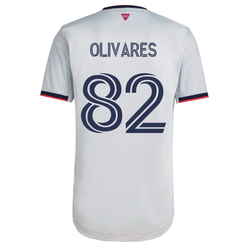 Heren Christian Olivares #82 Wit Uitshirt Uittenue 2023/24 T-Shirt