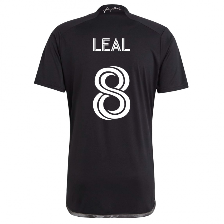 Heren Randall Leal #8 Zwart Uitshirt Uittenue 2023/24 T-Shirt