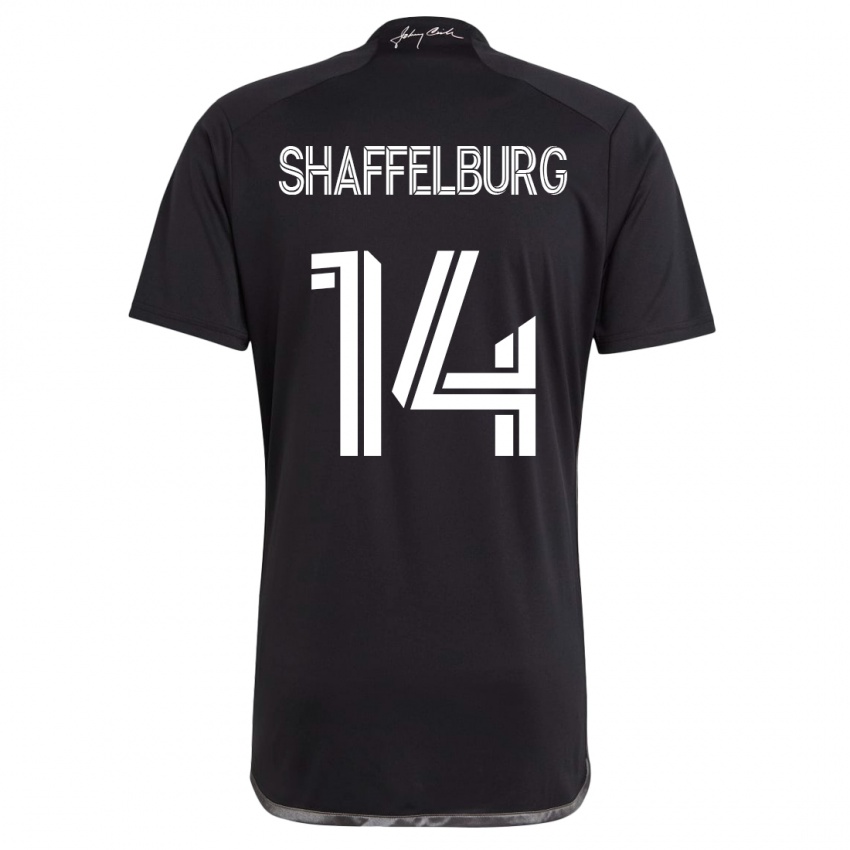 Heren Jacob Shaffelburg #14 Zwart Uitshirt Uittenue 2023/24 T-Shirt