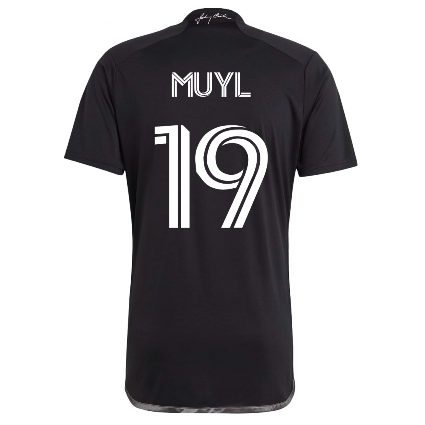 Heren Alex Muyl #19 Zwart Uitshirt Uittenue 2023/24 T-Shirt