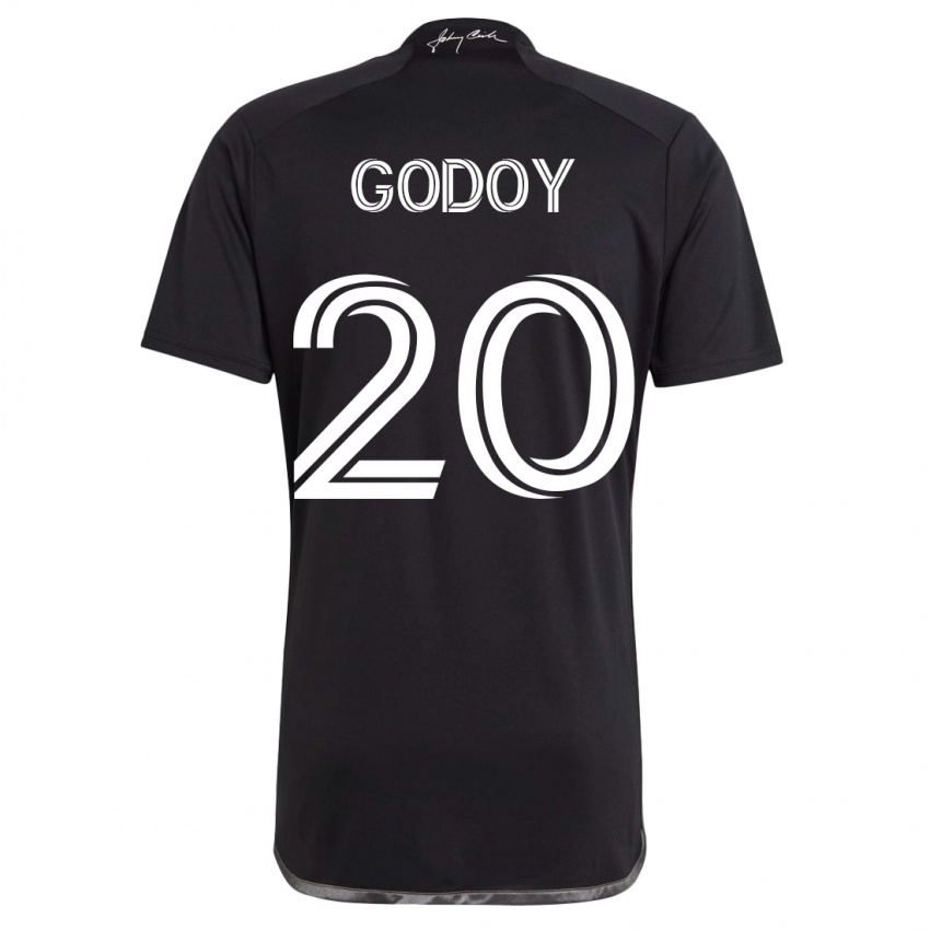 Heren Aníbal Godoy #20 Zwart Uitshirt Uittenue 2023/24 T-Shirt