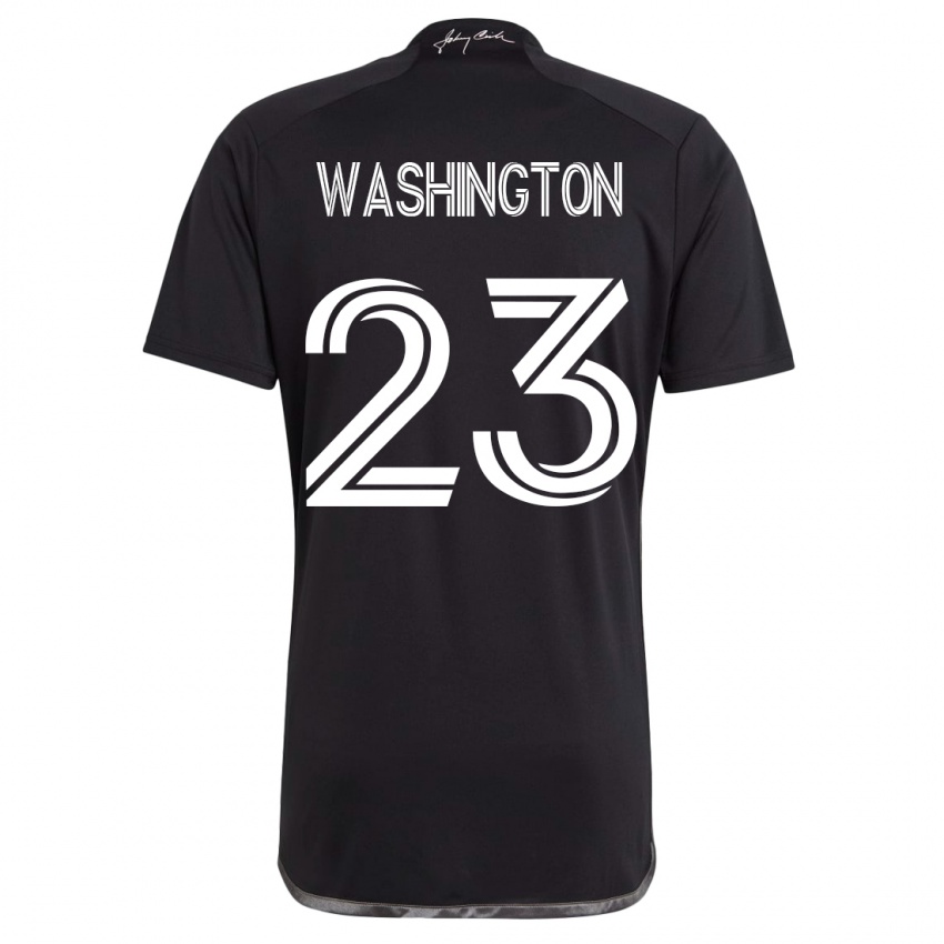 Heren Taylor Washington #23 Zwart Uitshirt Uittenue 2023/24 T-Shirt